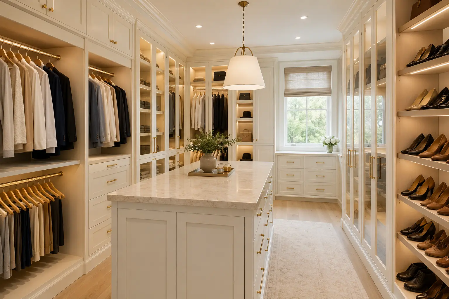 Classic White Painted Closet